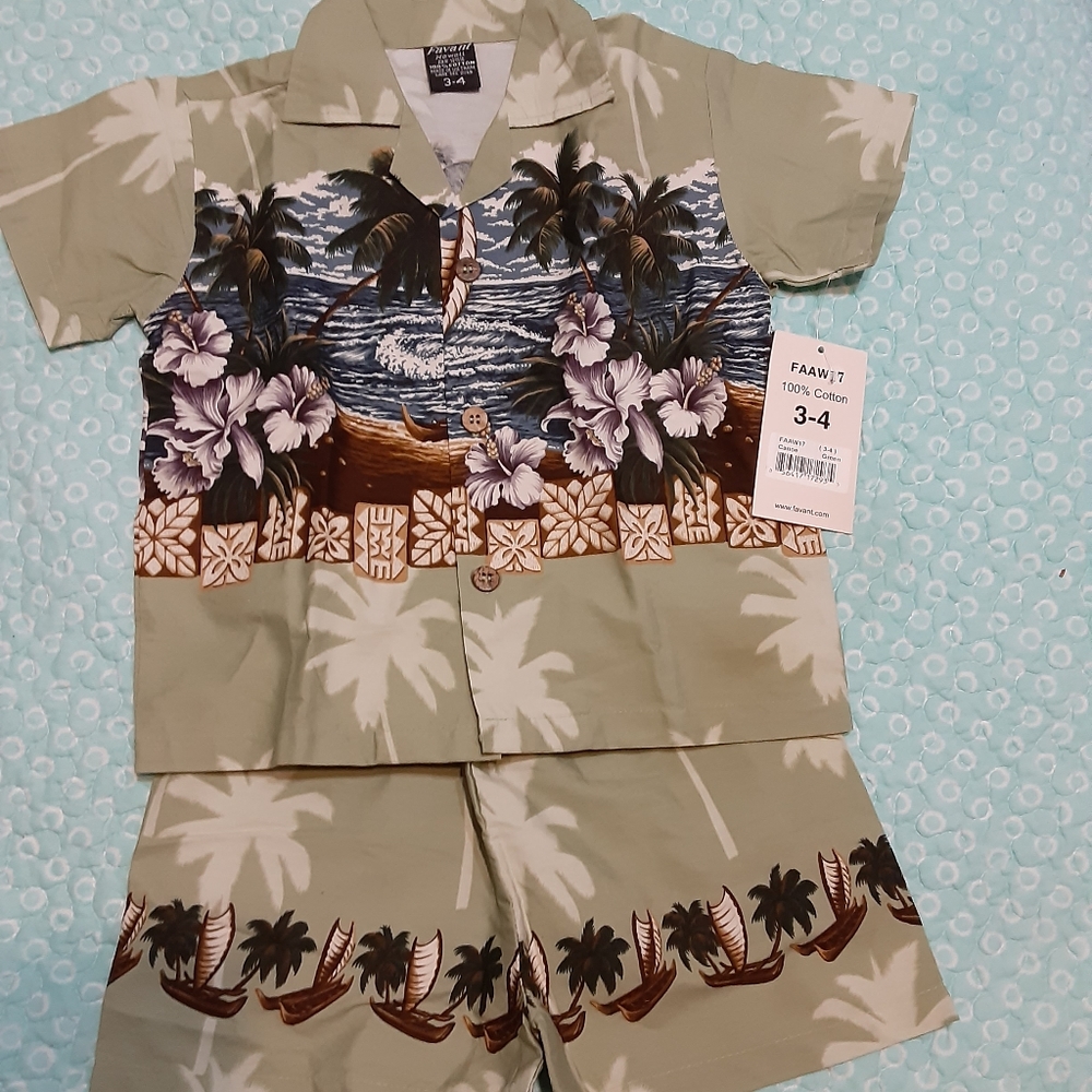 Favant Hawaii boys short set